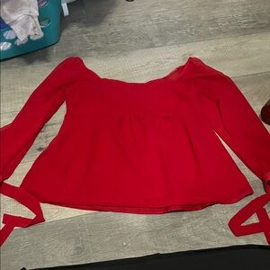 Ingrid & Isabel Vibrant Red Blouse